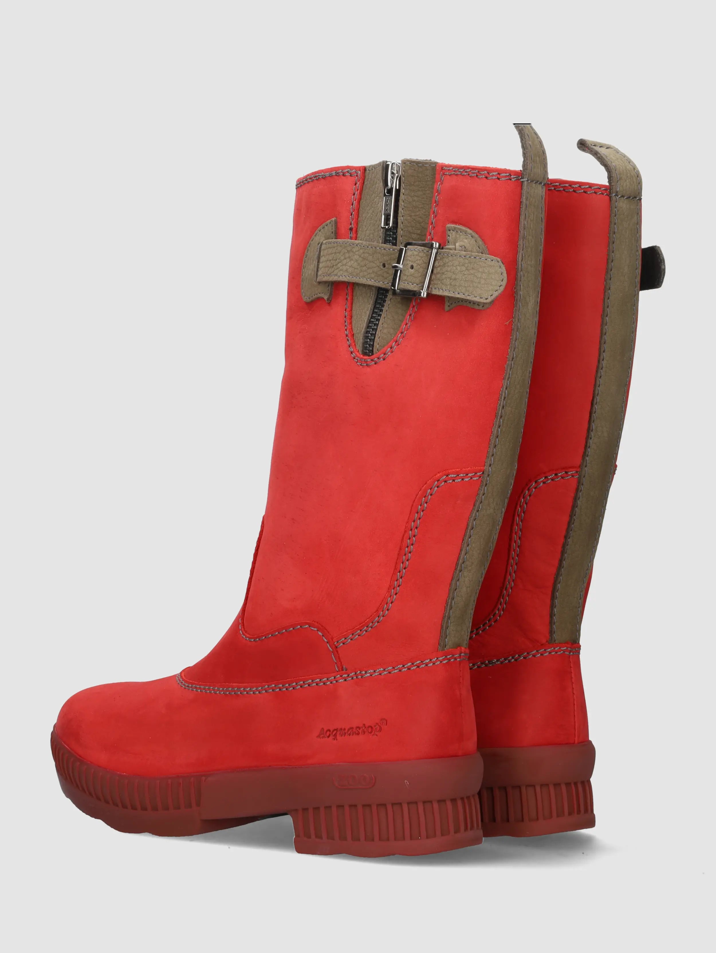 Adisa – Outdoor laarzen – Dames – Rood Wol