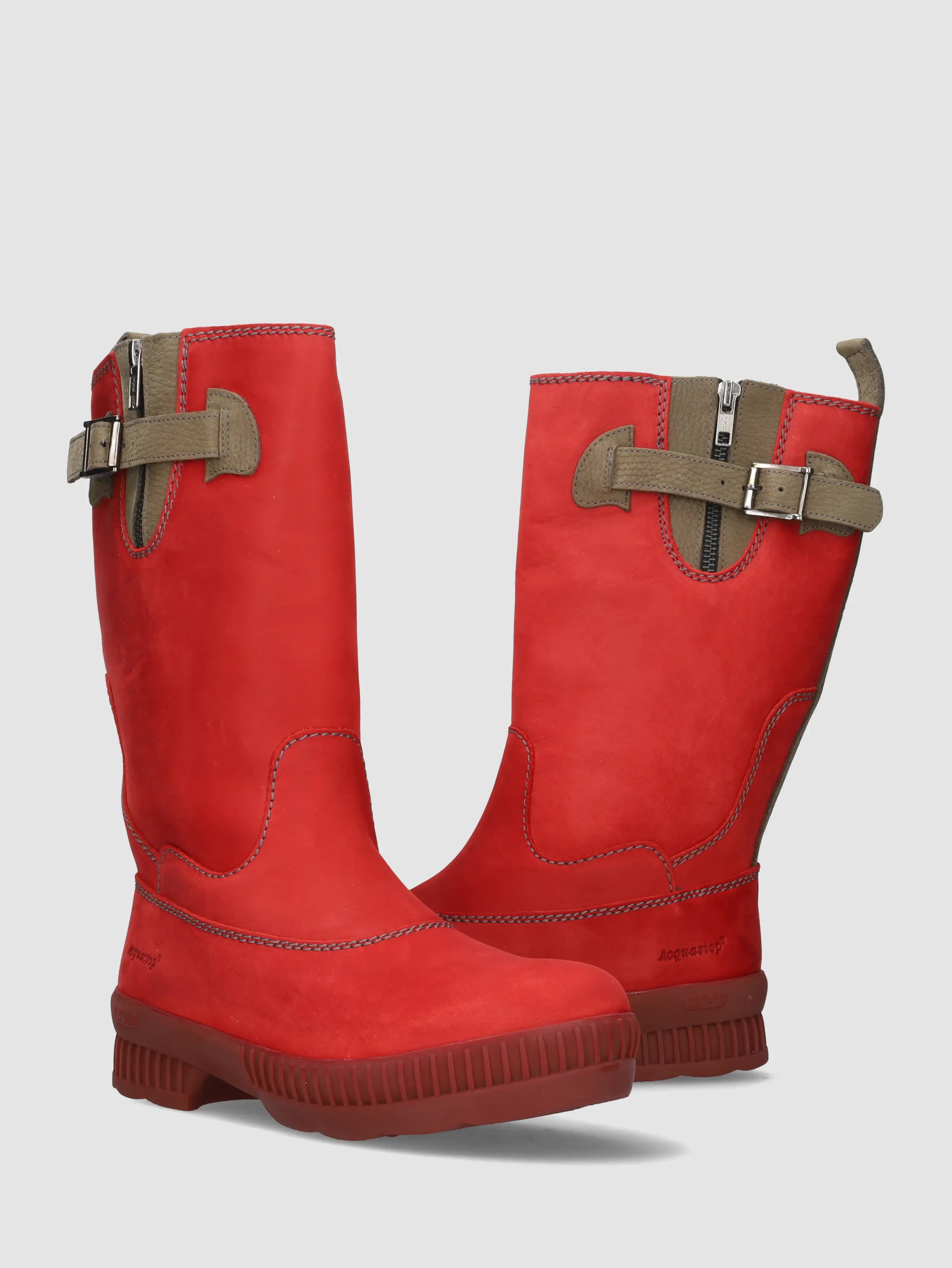 Adisa – Outdoor laarzen – Dames – Rood Wol