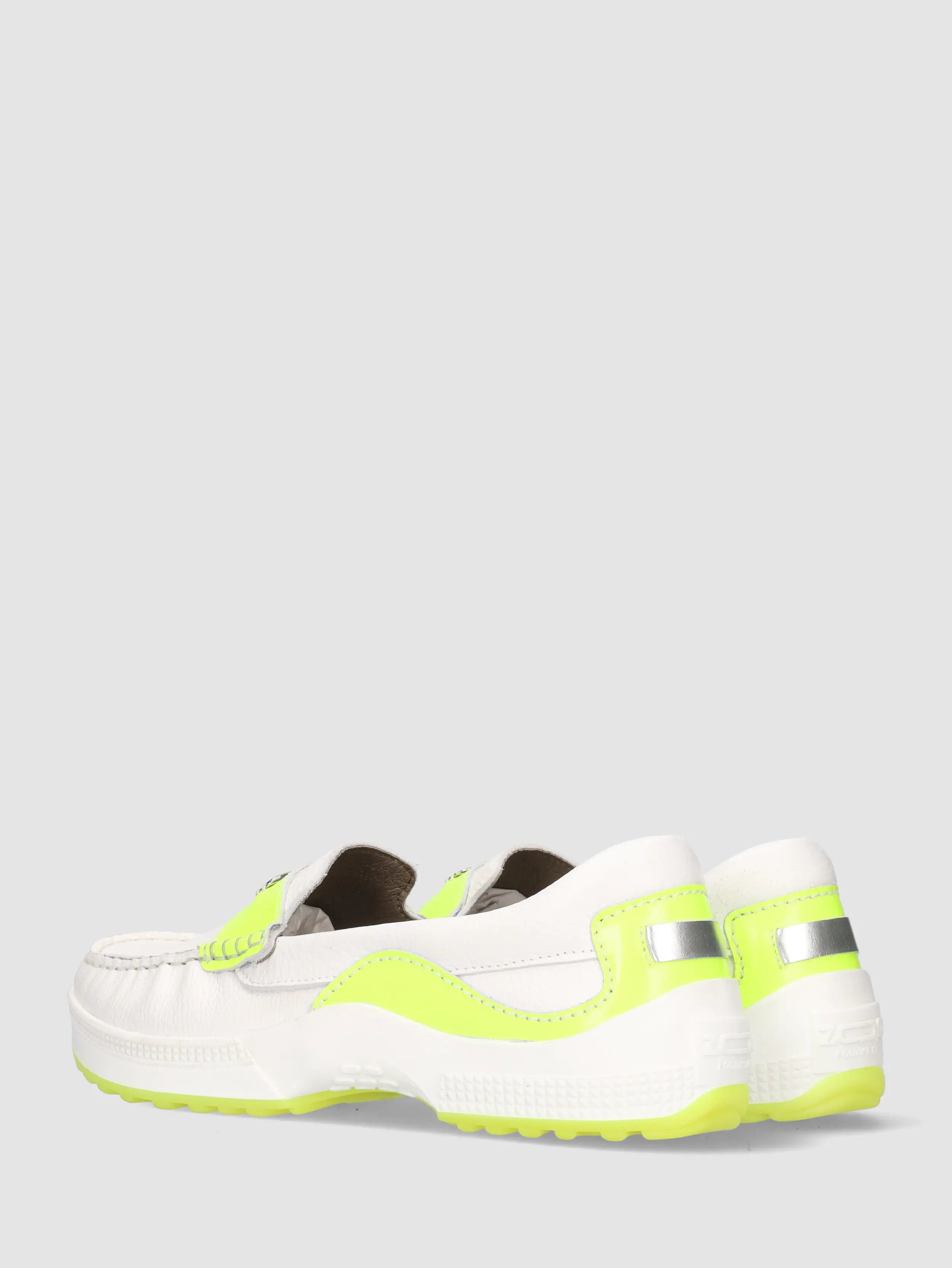 Mia – Mocassins – Dames – Wit/Geel
