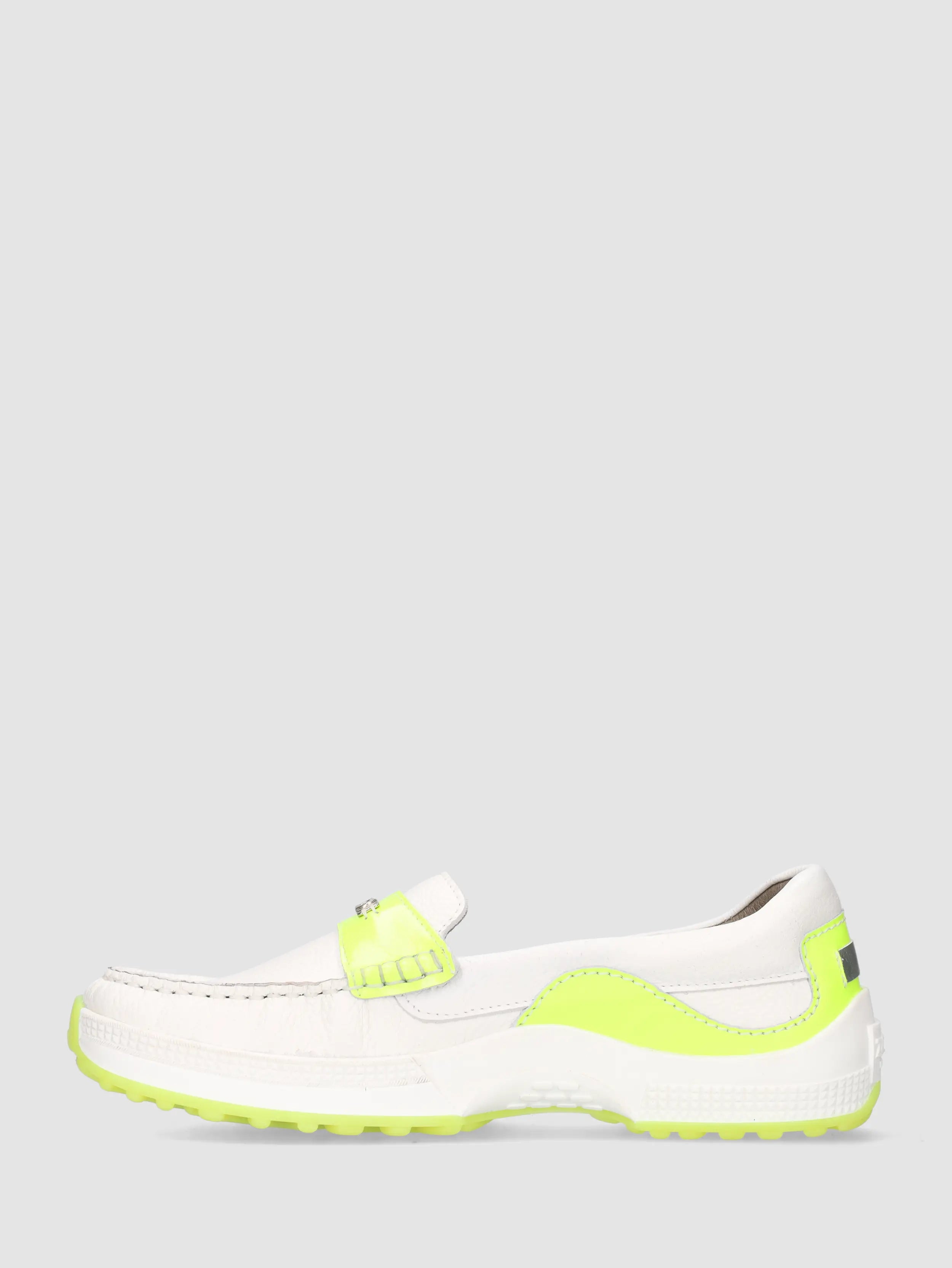 Mia – Mocassins – Dames – Wit/Geel