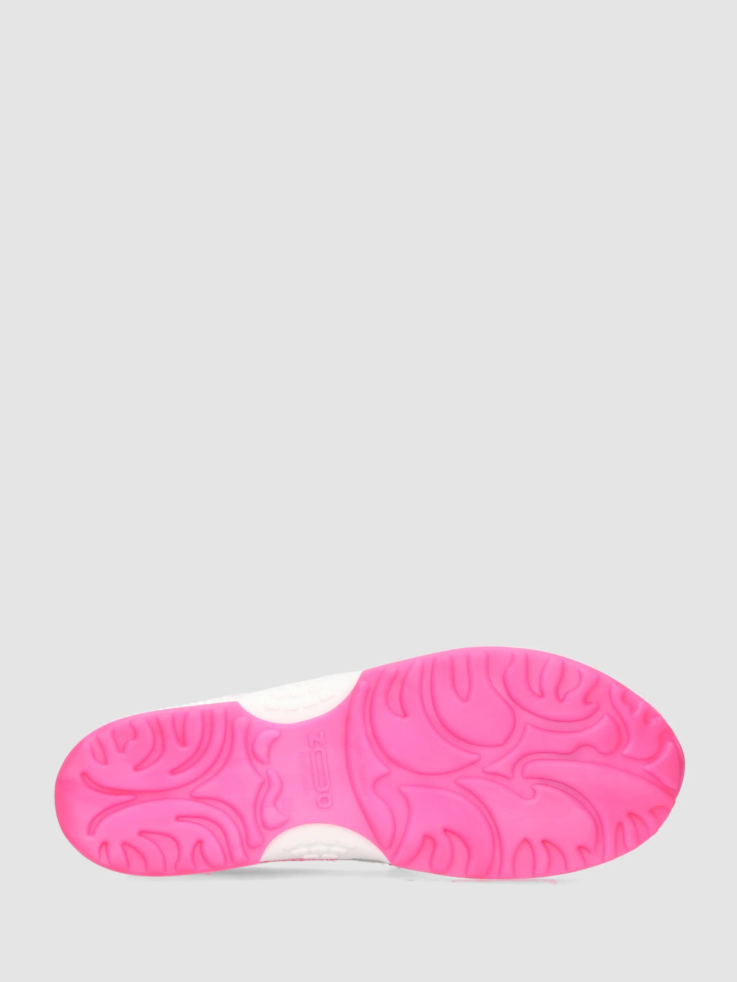 Mia – Mocassins – Dames – Wit/Fuchsia